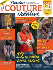 Passion Couture Créative 47 - 12 modèles pour un hiver créatif - Achat sur Divertistore.com