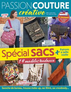 12 modèles expliqués pas à pas + astuces tissus + patrons testés pour réussir vos sacs sans stress, plus qu'un sac cousu main, c'est plus qu'un accessoire : c'est une signature ! - Achat magazine sur Divertistore