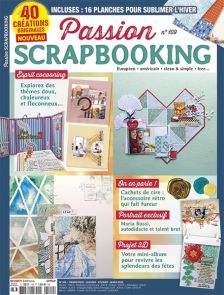 Découvrez le nouveau numéro de Passion Scrapbooking : des idées créatives, astuces et tutos pour sublimer vos projets DIY avec une touche hivernale ! - Achat magazine sur Divertistore
