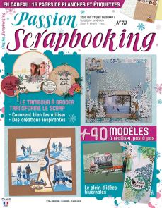 magazine Passion Scrapbooking 78 - En cadeau vos planches de papiers et d'étiquettes