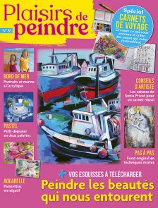 Le magazine Plaisirs de Peindre n°83 Vos démos à peindre pour tout l'été achat livre Diverti store