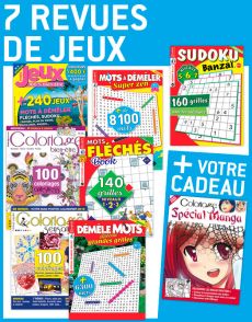 7 revues de JEUX + EN CADEAU 1 supplément spécial MANGA