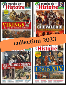 Découvrez la nouvelle pochette de 4 numéros de La Marche de l'Histoire 2023 : un voyage captivant à travers les grands événements historiques, les figures emblématiques et les récits inédits. Parfait pour les passionnés d'histoire !