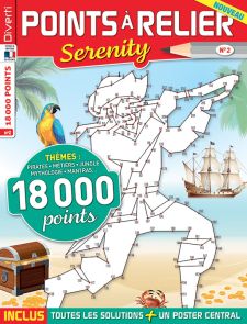 Points à Relier Serenity 2 - Thèmes pirates, métiers, jungle, mythologie, mantras Diverti Editions