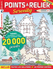 Points à Relier Serenity n°7 Thèmes Scandinavie, jungle, cocooning, mode revue de jeux Diverti Editions