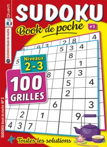 Nouveau numéro 03 de Sudoku Book de poche, solutions incluses - Achat magazine sur Divertistore