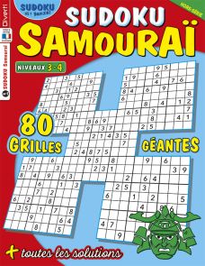 Sudoku Samouraï - Hors-série 01 Sudoku Banzaï - magazine de Diverti Editions