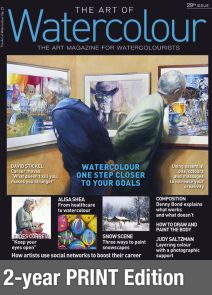 Print Edition 2-year renewal Subscription - The Art of Watercolour magazine