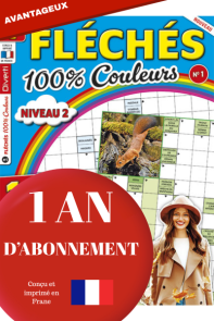 Pour recevoir les 4 prochains numéros de la revue Fléchés Pause Détente niveau 3, abonnez-vous et bénéficiez d'une remise ! A chaque numéro, 100 grilles et toutes les solutions - Achat abonnement sur Divertistore