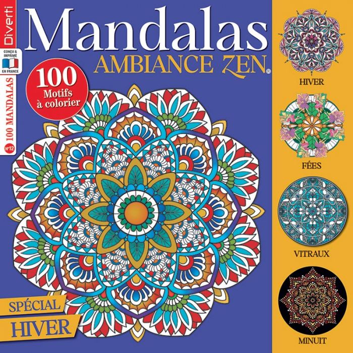 Livre de coloriage MANDALA ANTI-STRESS - Cahier d'art mandala zen à  colorier (adultes et enfants)